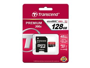 Transcend Premium microSDXC-kaart Industrial 128 GB Class 10, UHS-I Incl. SD-adapter