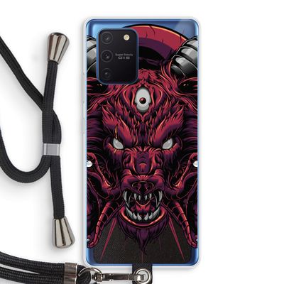 Hell Hound and Serpents: Samsung Galaxy Note 10 Lite Transparant Hoesje met koord
