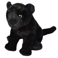 Pluche zwarte panter knuffel 40 cm speelgoed - thumbnail