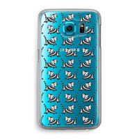 Zwarte poes: Samsung Galaxy S6 Transparant Hoesje Zwarte poes: Samsung Galaxy S6 Transparant Hoesje