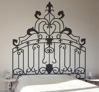 Rococo hoofdeind bed sticker