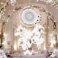 Puur witte bloem Dream Catcher Home Decoratie ambachten Puur witte bloem Dream Catcher Home Decoratie ambachten