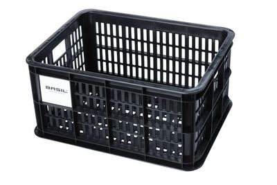 Basil fietskrat s - klein - 17.5 liter - zwart