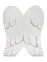 Wasbaar katoenen tapijt Mini Engelenvleugels - LORENA CANALS wit