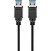 Goobay TCOCUAA18U3 USB-kabel USB 3.2 Gen 1 (3.1 Gen 1) 3 m USB A Zwart - thumbnail