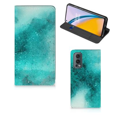 Bookcase OnePlus Nord 2 5G Painting Blue Bookcase OnePlus Nord 2 5G Painting Blue