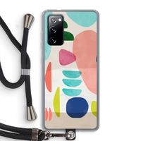 Bold Rounded Shapes: Samsung Galaxy S20 FE / S20 FE 5G Transparant Hoesje met koord