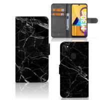 Samsung Galaxy M21 | M30s | Bookcase | Marmer Zwart - Origineel Cadeau Vader