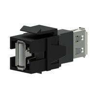 Procab VCK622/B Keystone USB A-A connector zwart - thumbnail