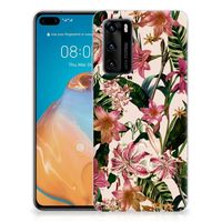 Huawei P40 TPU Case Flowers - thumbnail