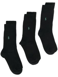 Polo Ralph Lauren lot de trois paires de chaussettes - Noir