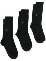 Polo Ralph Lauren lot de trois paires de chaussettes - Noir - thumbnail