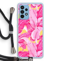 Pink Banana: Samsung Galaxy A52 Transparant Hoesje met koord