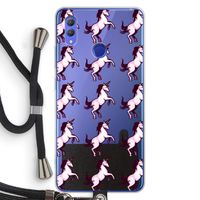 Musketon Unicorn: Honor Note 10 Transparant Hoesje met koord