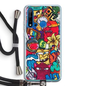 No Rules: Huawei P20 Lite (2019) Transparant Hoesje met koord