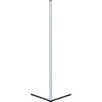 LED Hoekvloerlamp 10W RGBW Dimbaar Zwart Aluminium met Afstandsbediening