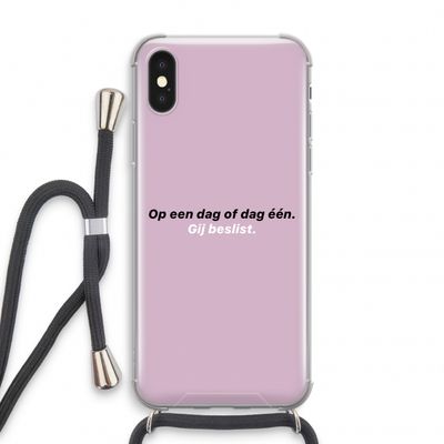 gij beslist: iPhone XS Transparant Hoesje met koord