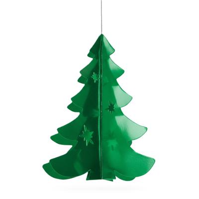 Hangdecoratie kerstboom - groen - 35 cm - brandvertragend papier - kerstversiering Hangdecoratie kerstboom - groen - 35 cm - brandvertragend papier - kerstversiering