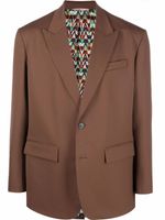 Valentino Garavani blazer à simple boutonnage - Marron - thumbnail