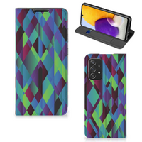 Samsung Galaxy A72 (5G/4G) Stand Case Abstract Green Blue