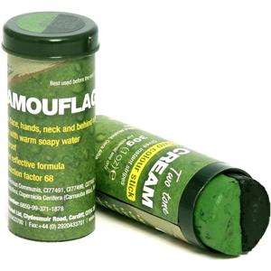 Camouflage verkleed schmink stift - groen/zwart - Verkleden als soldaat/militair - Leger