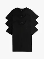 Tommy Hilfiger Heren Katoenen T-Shirt - Basic ondershirts korte mouw - Ronde hals