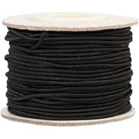 Creativ Company Elastiek dikte 1mm zwart, 25m