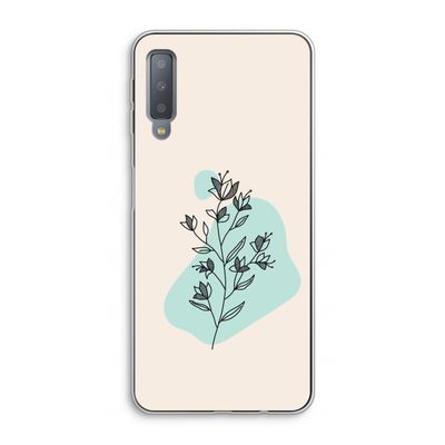 Violets are blue: Samsung Galaxy A7 (2018) Transparant Hoesje