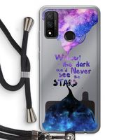 Stars quote: Huawei P Smart (2020) Transparant Hoesje met koord