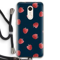 Framboosjes: Xiaomi Redmi 5 Transparant Hoesje met koord