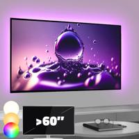 Tv backlight set met 3 RGBWW ledstrips voor tv's >60 inch