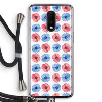 Klaproosjes: OnePlus 7 Transparant Hoesje met koord
