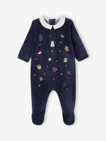 Kerstpyjama voor baby's marineblauw