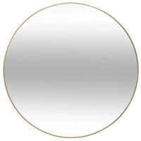 Atmosphera Spiegel/wandspiegel - rond - Dia 38 cm - metaal/glas - goud - thumbnail