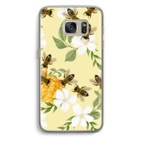 No flowers without bees: Samsung Galaxy S7 Transparant Hoesje
