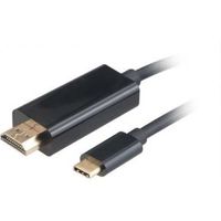 Akasa AK-CBCA12-18BK video kabel adapter 1,8 m USB Type-C HDMI Zwart - thumbnail