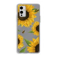 Sunflower and bees: OnePlus 9 Transparant Hoesje