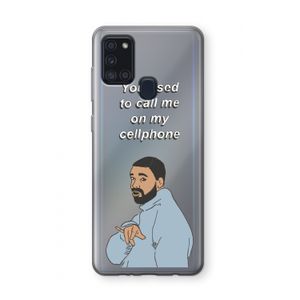 Hotline bling: Samsung Galaxy A21s Transparant Hoesje