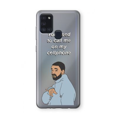 Hotline bling: Samsung Galaxy A21s Transparant Hoesje