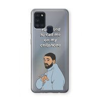 Hotline bling: Samsung Galaxy A21s Transparant Hoesje