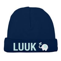 Babymuts bedrukken - Navy - thumbnail