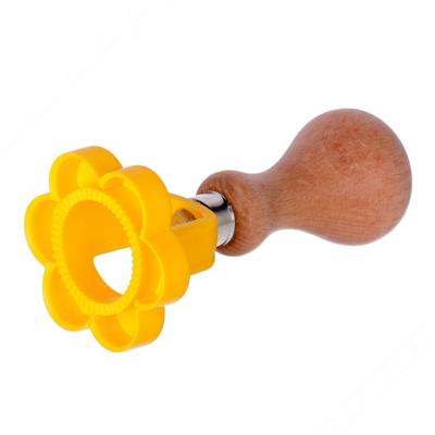 Bloemvormig Voedselveilige POM-kunststof Vorm voor het snijden van ravioli - Diameter 57 mm