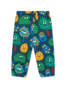 Stella McCartney Kids legging à imprimé Monster - Bleu