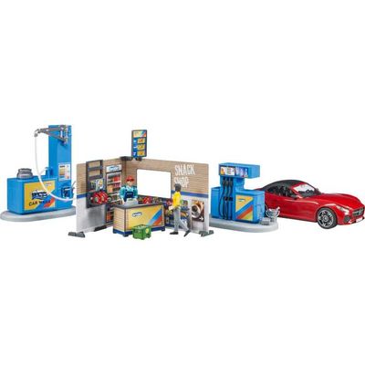 bruder bworld Tankstation en Carwash speelfiguur