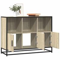 Dressoir 100x35x76 cm bewerkt hout sonoma eikenkleurig