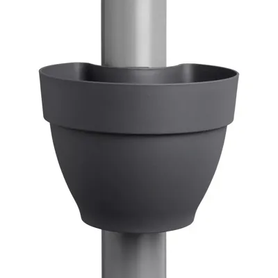 Elho Vibia Campana regenpijpbakje 22cm antraciet