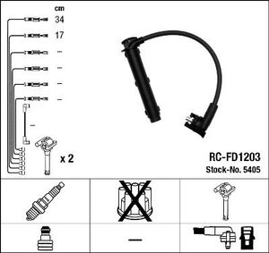 Bougiekabelset RCFD1203