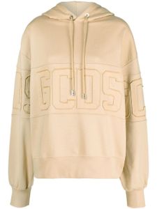 GCDS hoodie à logo imprimé - Tons neutres