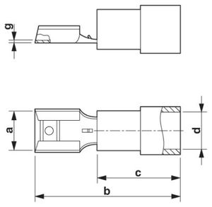 Phoenix Contact 3240055 Stootverbinder 1.50 mm² 2.50 mm² Deels geïsoleerd Blauw 50 stuk(s)