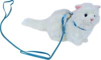 Kittentuig nylon met lijn neon blauw reflecterend - Gebr de boon